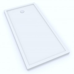 Brodzik prostokątny Estima Smooth White 80x160cm