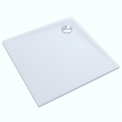 Brodzik kwadratowy Libra Smooth White 80x80cm