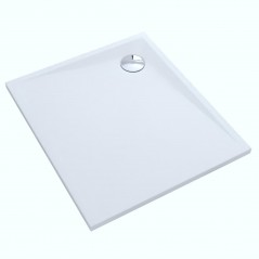 Brodzik prostokątny Libra Smooth White 70x80cm