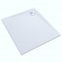 Brodzik prostokątny Libra Smooth White 80x90cm