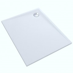 Brodzik prostokątny Libra Smooth White 80x100cm