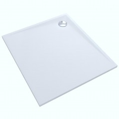 Brodzik prostokątny Libra Smooth White 90x100cm