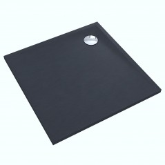 Brodzik kwadratowy Libra Anthracite Stone 80x80cm