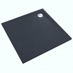 Brodzik kwadratowy Libra Anthracite Stone 90x90cm