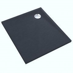 Brodzik prostokątny Libra Anthracite Stone 70x80cm