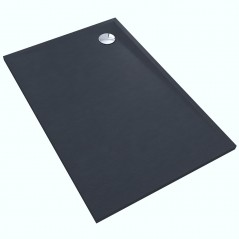 Brodzik prostokątny Libra Anthracite Stone 80x120cm