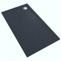 Brodzik prostokątny Libra Anthracite Stone 80x140cm