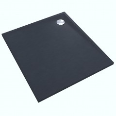 Brodzik prostokątny Libra Anthracite Stone 90x100cm