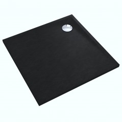 Brodzik kwadratowy Libra Black Stone 80x80cm