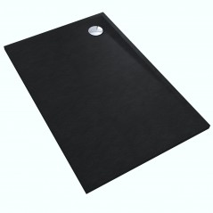 Brodzik prostokątny Libra Black Stone 80x120cm