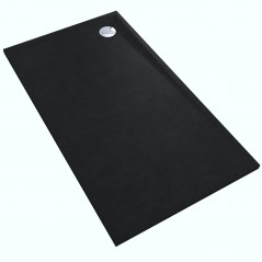 Brodzik prostokątny Libra Black Stone 80x140cm