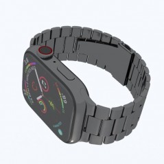 Elegancki zegarek Apple Watch 7 w metalowej bransolecie