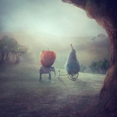 N. Petolas Dreaming of red 80x80 cm