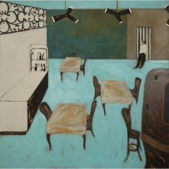 A. Slon The Blue Bar 140x140 cm