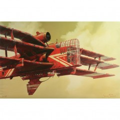 J. Jaśnikowski Czerwony Samolot V 65x100 cm