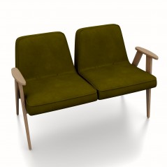 366 Sofa podwójna (dzielona) - Velvet - Olive - Jesion 03