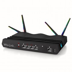 Model / Router sieciowy Wii-Link z kolorowymi LED (gamingowy)