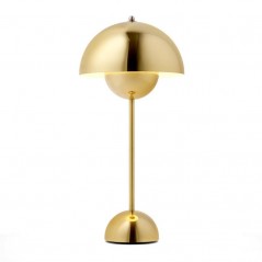 Lampa stołowa Flowerpot VP3 Verner Panton 1968 – andTradition – Brass Plated