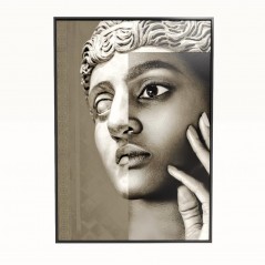 Metalizowany obraz - Head-Gold - 70x100cm