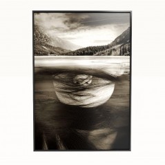 Metalizowany obraz - Lake-Gold - 70x100cm