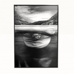 Metalizowany obraz - Lake-Silver - 70x100cm