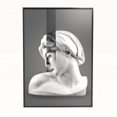 Metalizowany obraz - Profile-Silver-V1 - 70x100cm