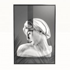 Metalizowany obraz - Profile-Silver-V2 - 70x100cm