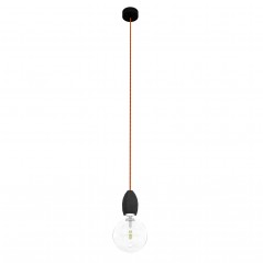 Lampa sufitowa LOFT CONCRE C – beton antracyt + pomarańczowy