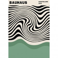 BAUHAUS ZEBRA GREEN POSTERA.ART