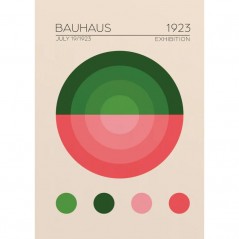 BAUHAUS YESIL DAIRE POSTERA.ART