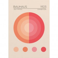 BAUHAUS PEMBE DAIRE POSTERA.ART