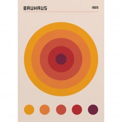 BAUHAUS ORANGE COLOR CODE POSTERA.ART