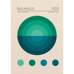 BAUHAUS MAVI DAIRE POSTERA.ART