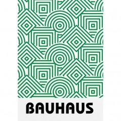 BAUHAUS GREEN PATTERN POSTERA.ART