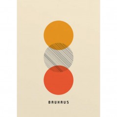 BAUHAUS COLORED CIRCLES POSTERA.ART