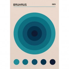 BAUHAUS BLUE COLOR CODE POSTERA.ART