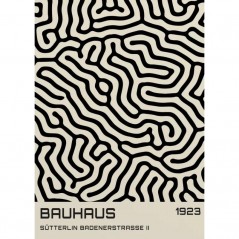 BAUHAUS BLACK PATTERN POSTERA.ART