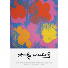 FLOWERS RETROSPECTIVE POSTERA.ART