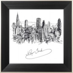 OBRAZ DRAWING OF NEW YORK CITY