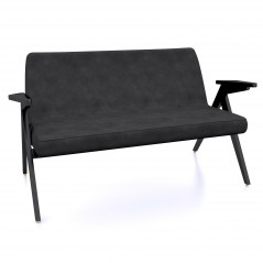 366 Concept - Sofa Bunny – Velvet Graphite – 04 Black