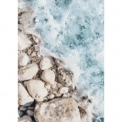 WAVE ON STONES POSTERA.ART