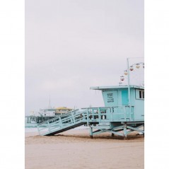 LIFEGUARD HOUSE ON THE BEACH POSTERA.ART