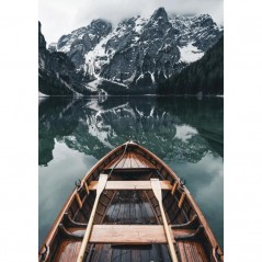 BOAT IN THE ALPES POSTERA.ART