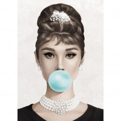 AUDREY HEPBURN BUBBLEGUM POSTERA.ART