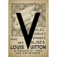 LOUIS VUITTON VINTAGE POSTERA.ART