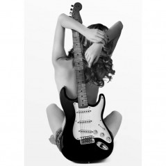 LADY AND THE STRAT POSTERA.ART