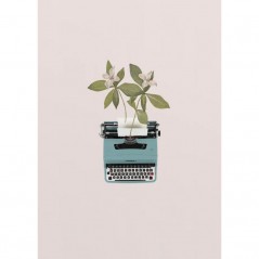 BOTANICAL TYPEWRITER POSTERA.ART