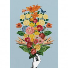 BOTANICAL BLUE BOUQUET POSTERA.ART