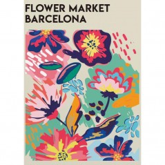 FLOWER MARKET BARCELONA POSTERA.ART