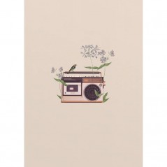 FLORAL VINTAGE RADIO POSTERA.ART